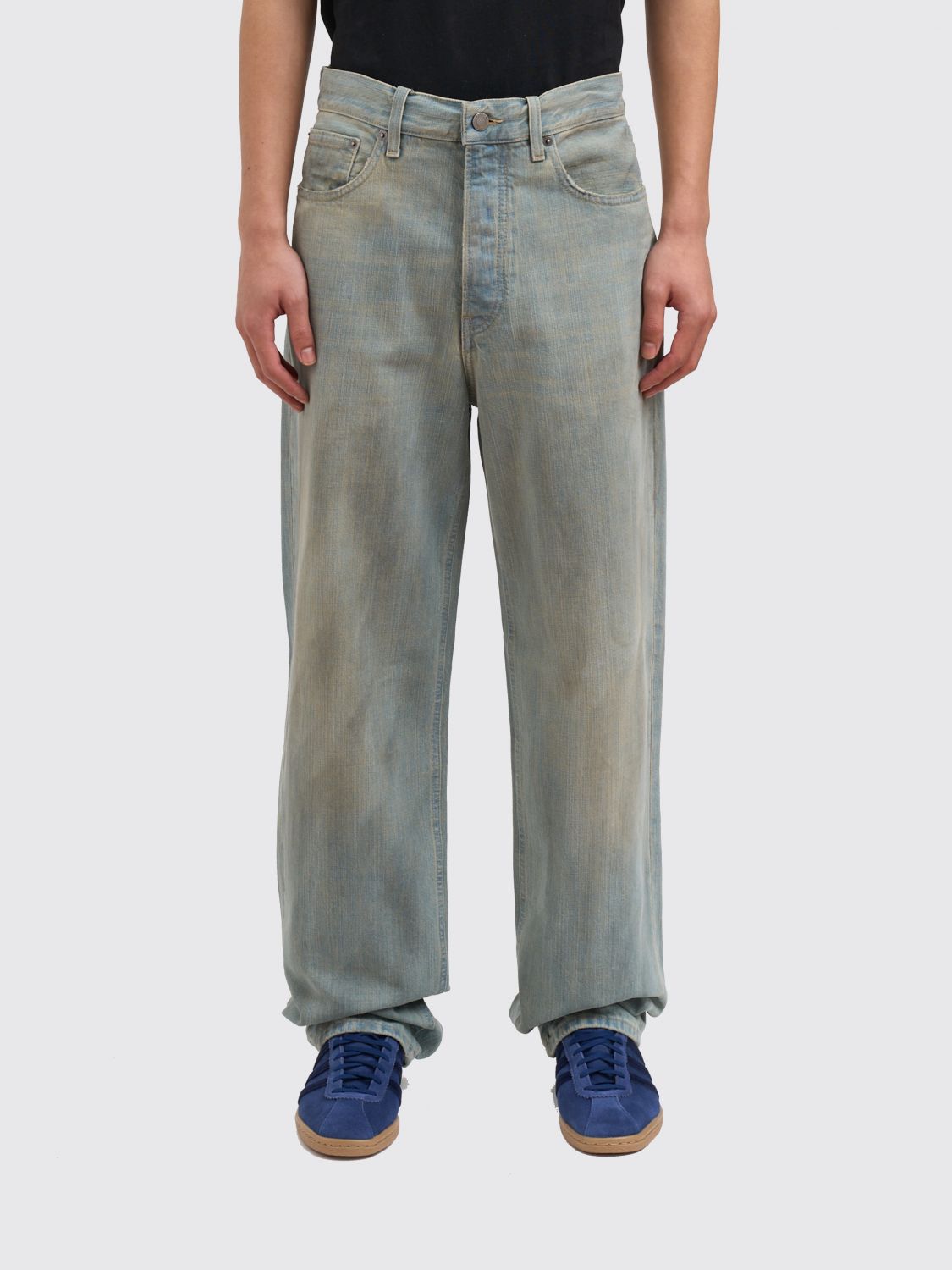Jeans Men color Gnawed Blue