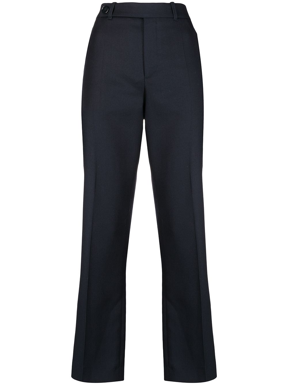 Pressed-crease four-pocket tailored trousers - Blue