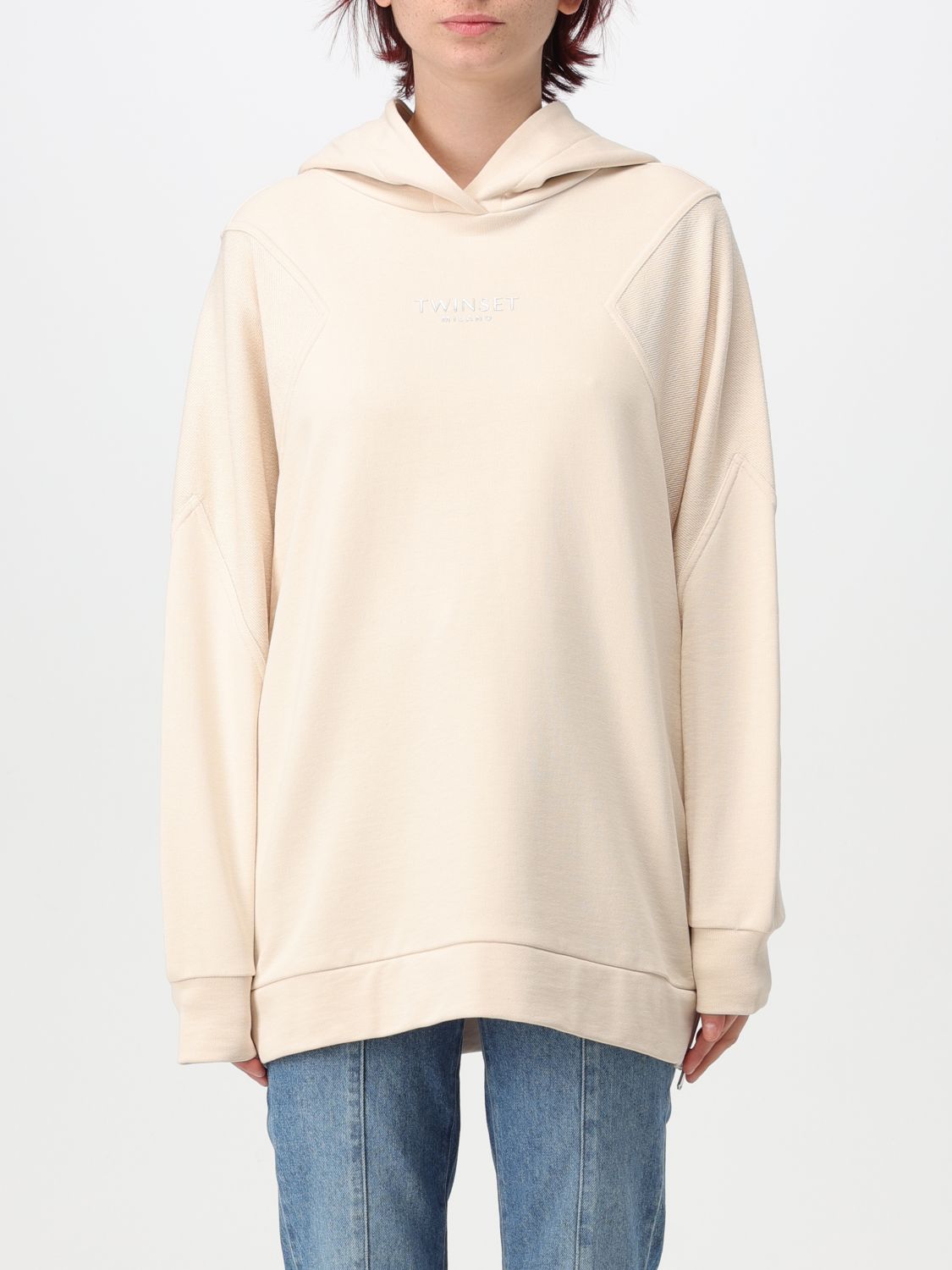 Logo-lettering hoodie - Black