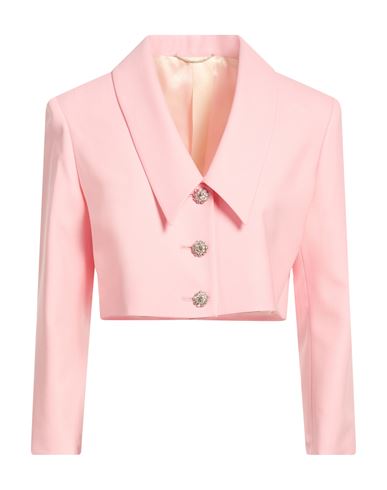 Woman Blazer Pink Size 4 Virgin Wool, Elastane