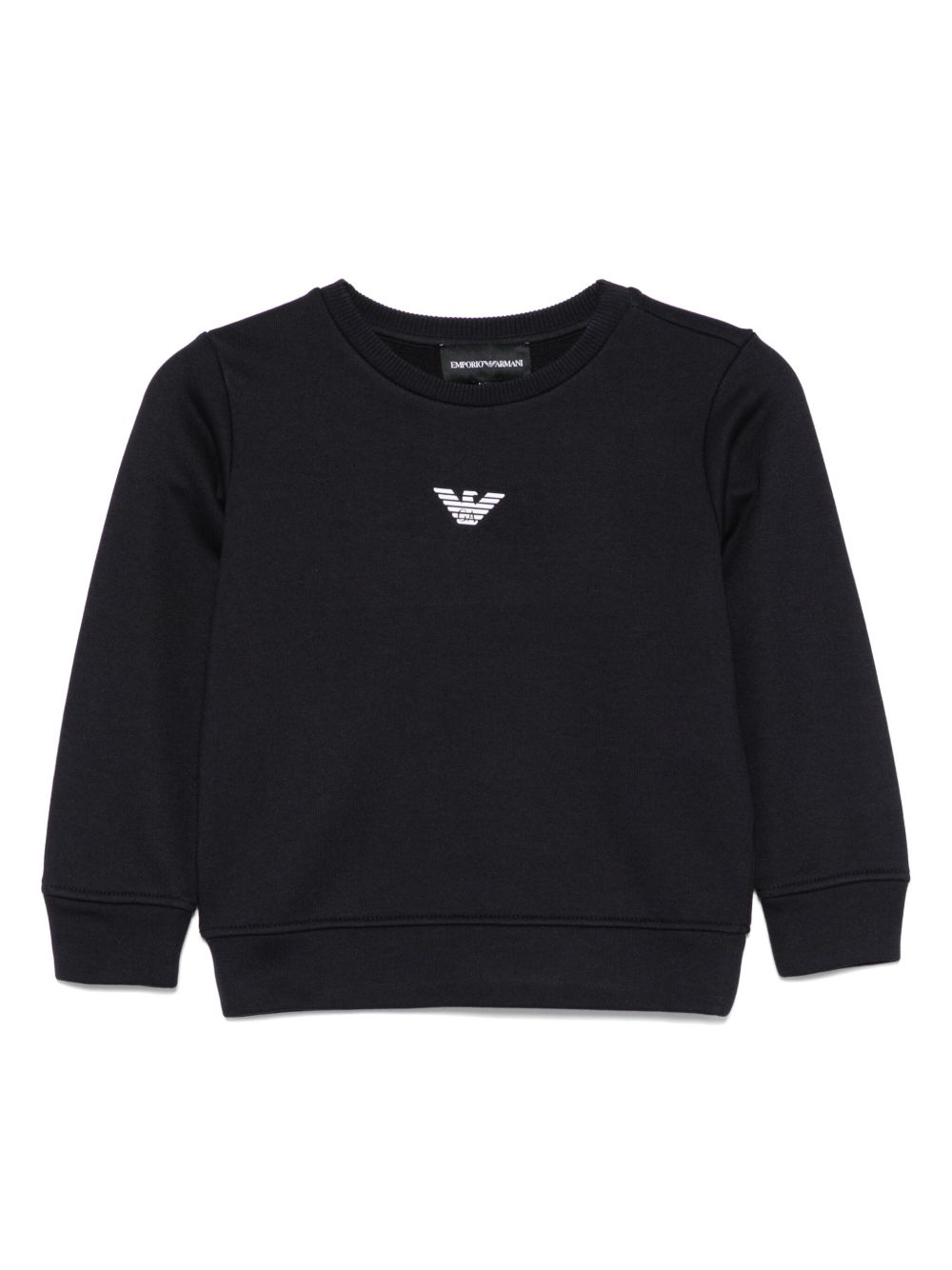 Emporio Armani Kids rubberised-logo sweatshirt - Blue