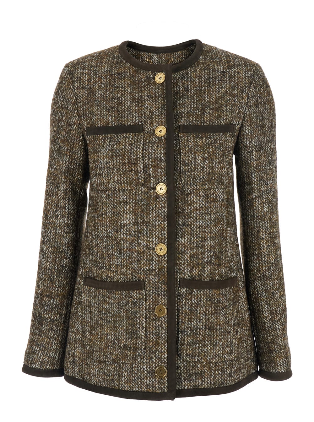 Tweed-pocketed Jacket