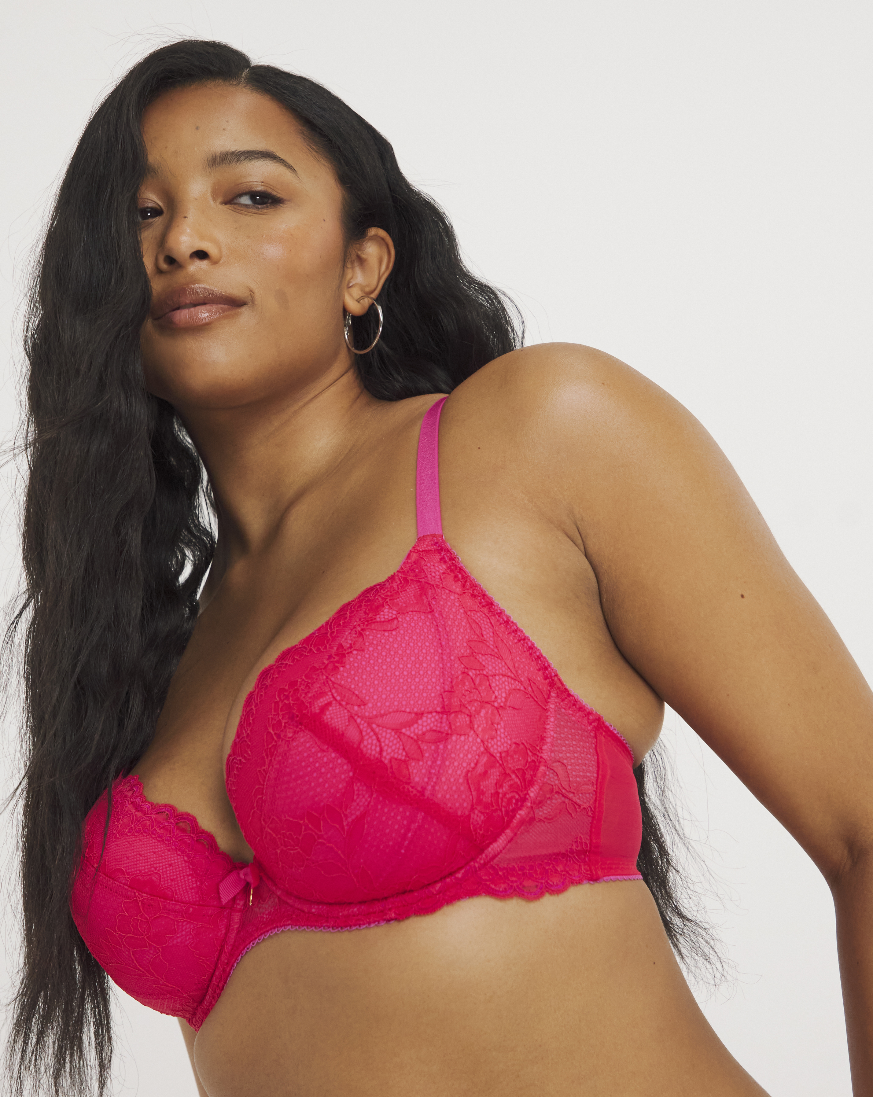 Gossard Superboost Plunge Bra Rose Red