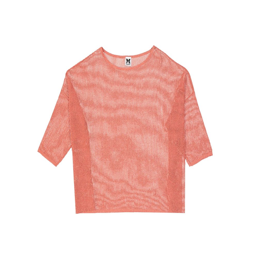 Metallic Knit Blouse — Pink