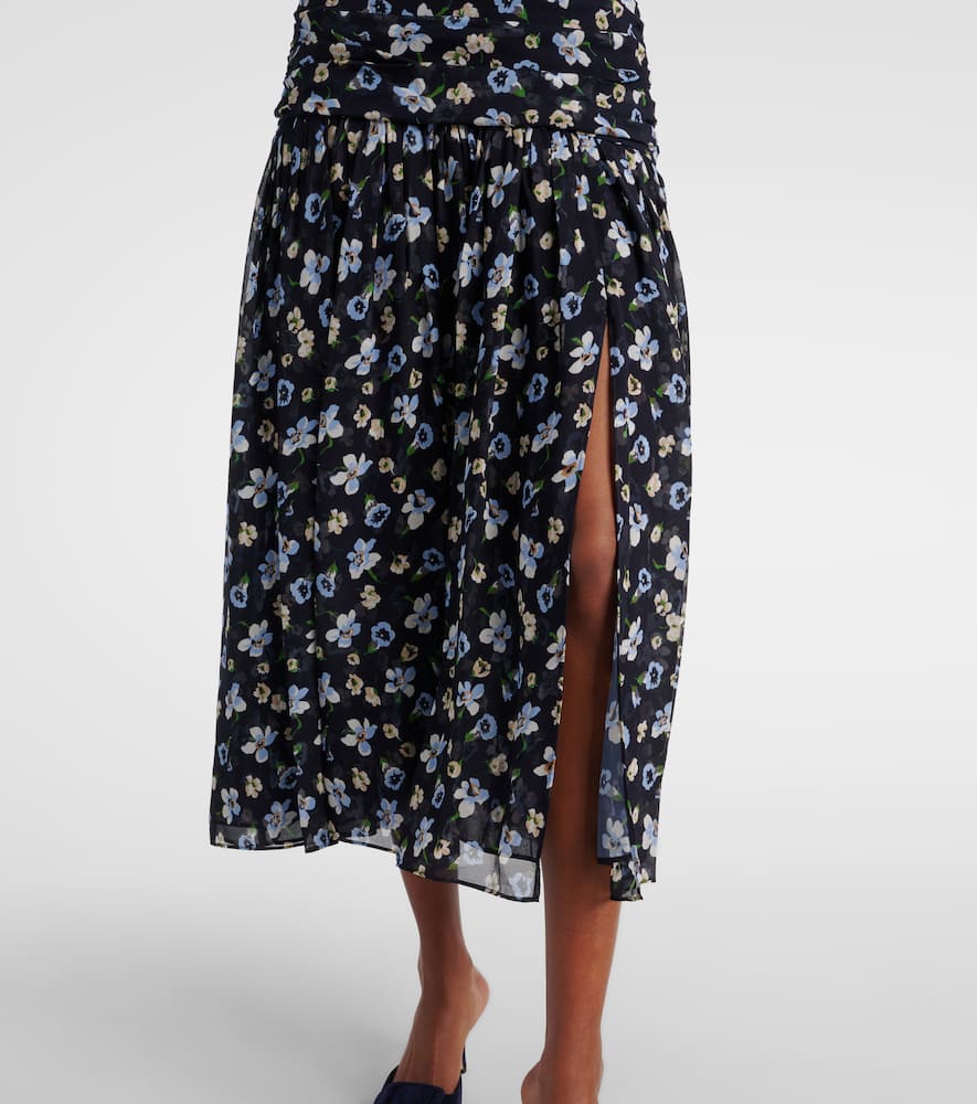 Brock halterneck silk midi dress