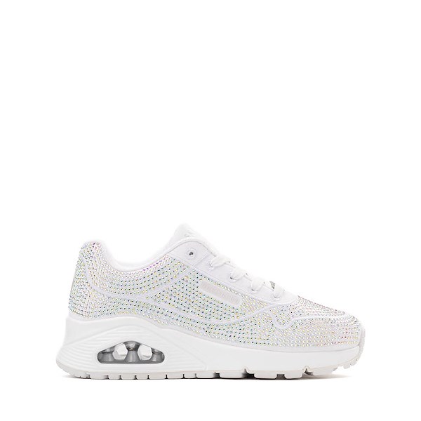 Skechers Street&trade; Uno Gen1: Disco Rave Sneaker - Little Kid / Big Kid - White