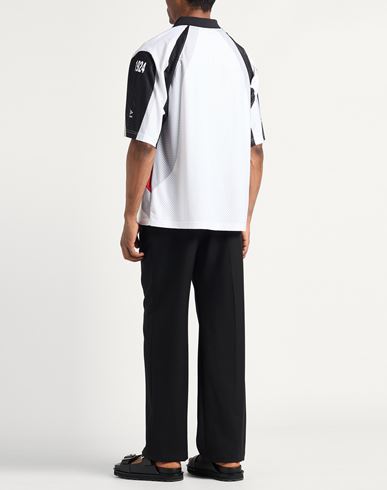 Man Polo shirt White Size L Polyester