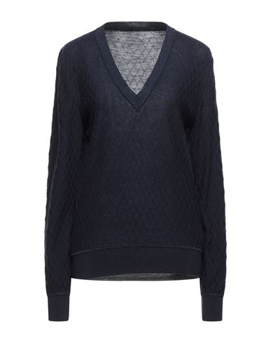 Woman Sweater Midnight blue Size 8 Wool, Viscose, Metallic Polyester