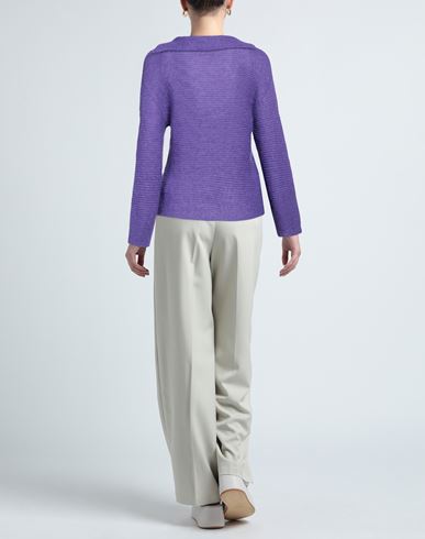Alpha Studio Woman Sweater Purple Size 6 Polyamide, Mohair wool, Wool