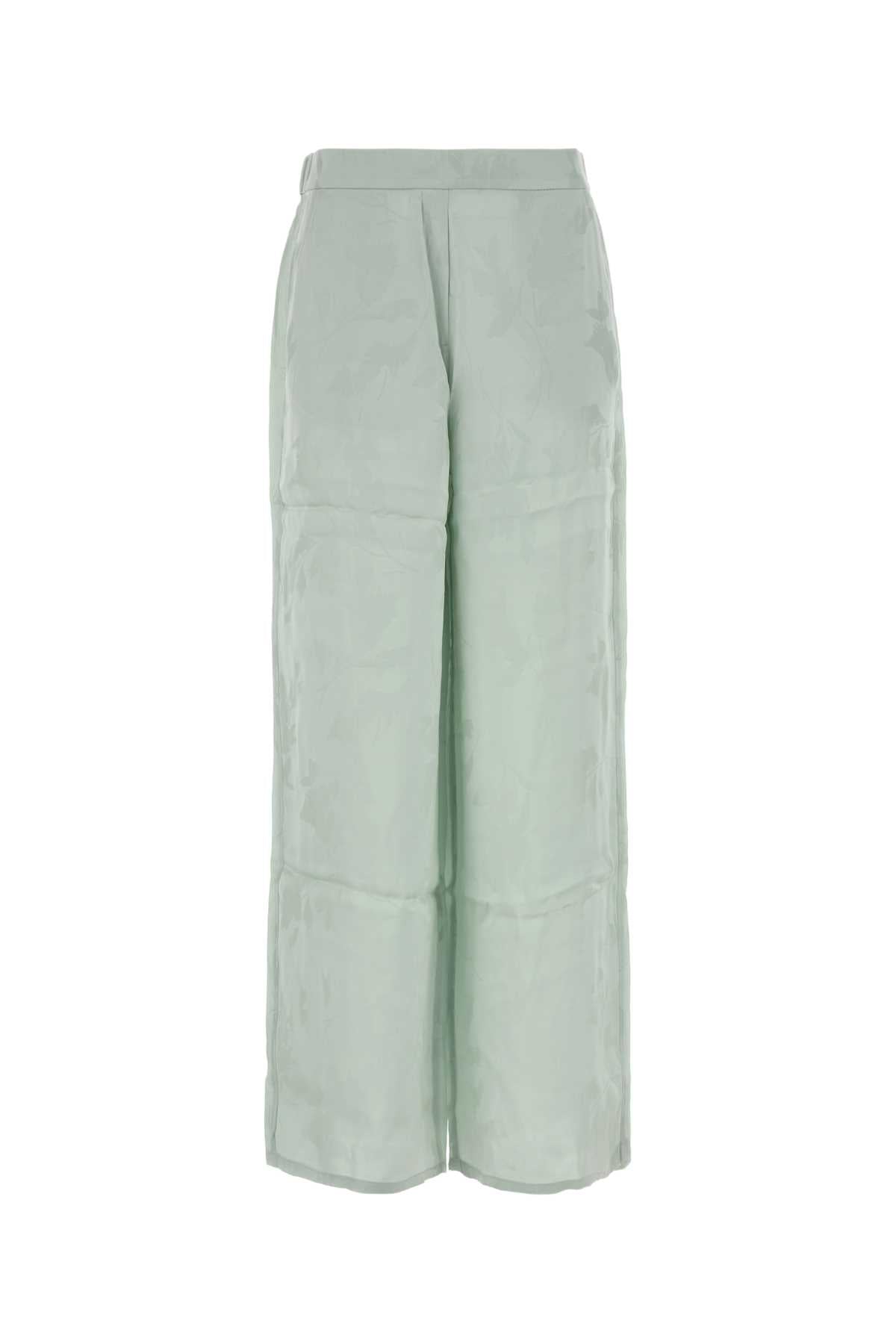 Jacquard Trousers — Green