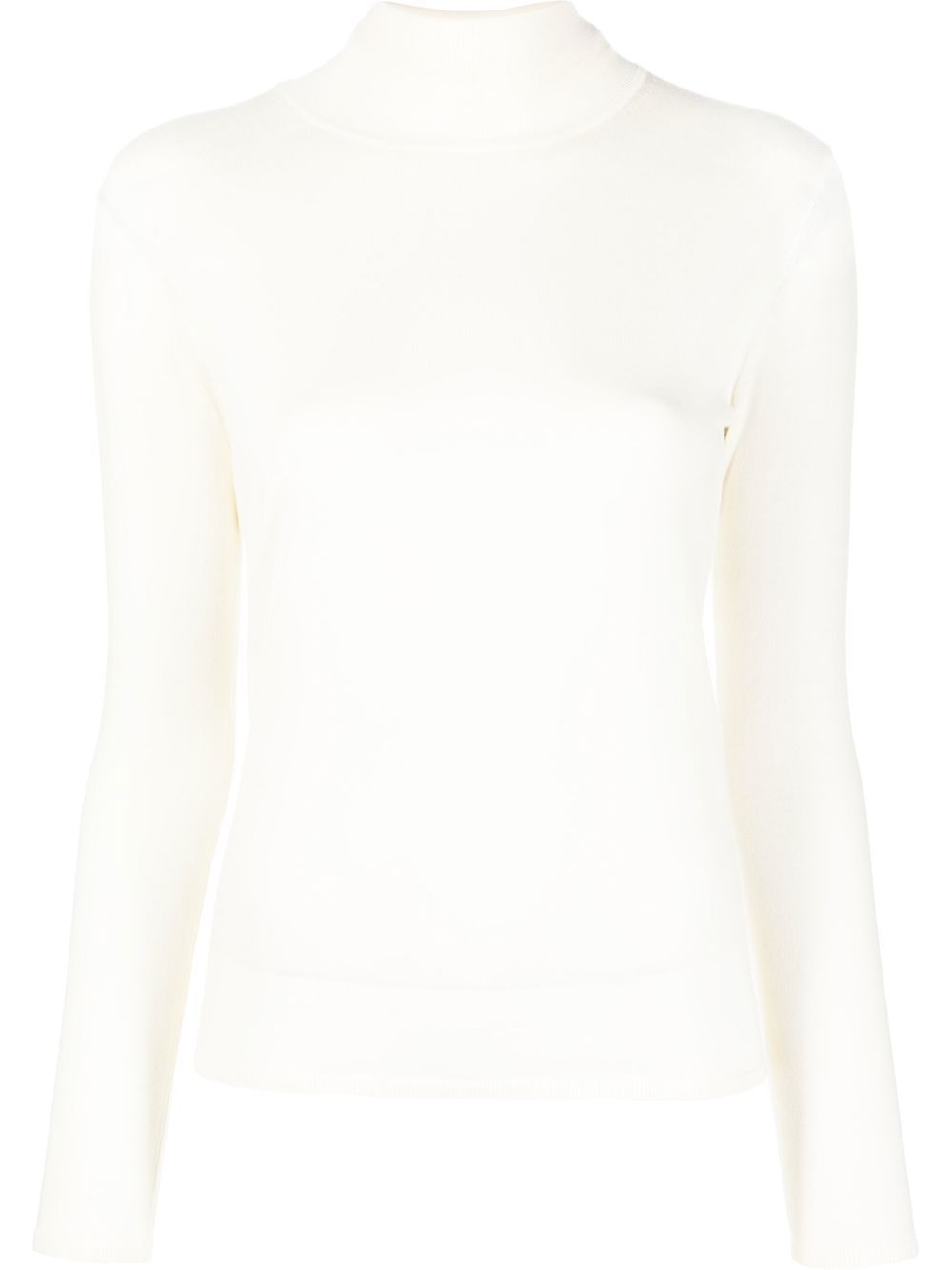 Roll-neck virgin-wool jumper - Neutrals