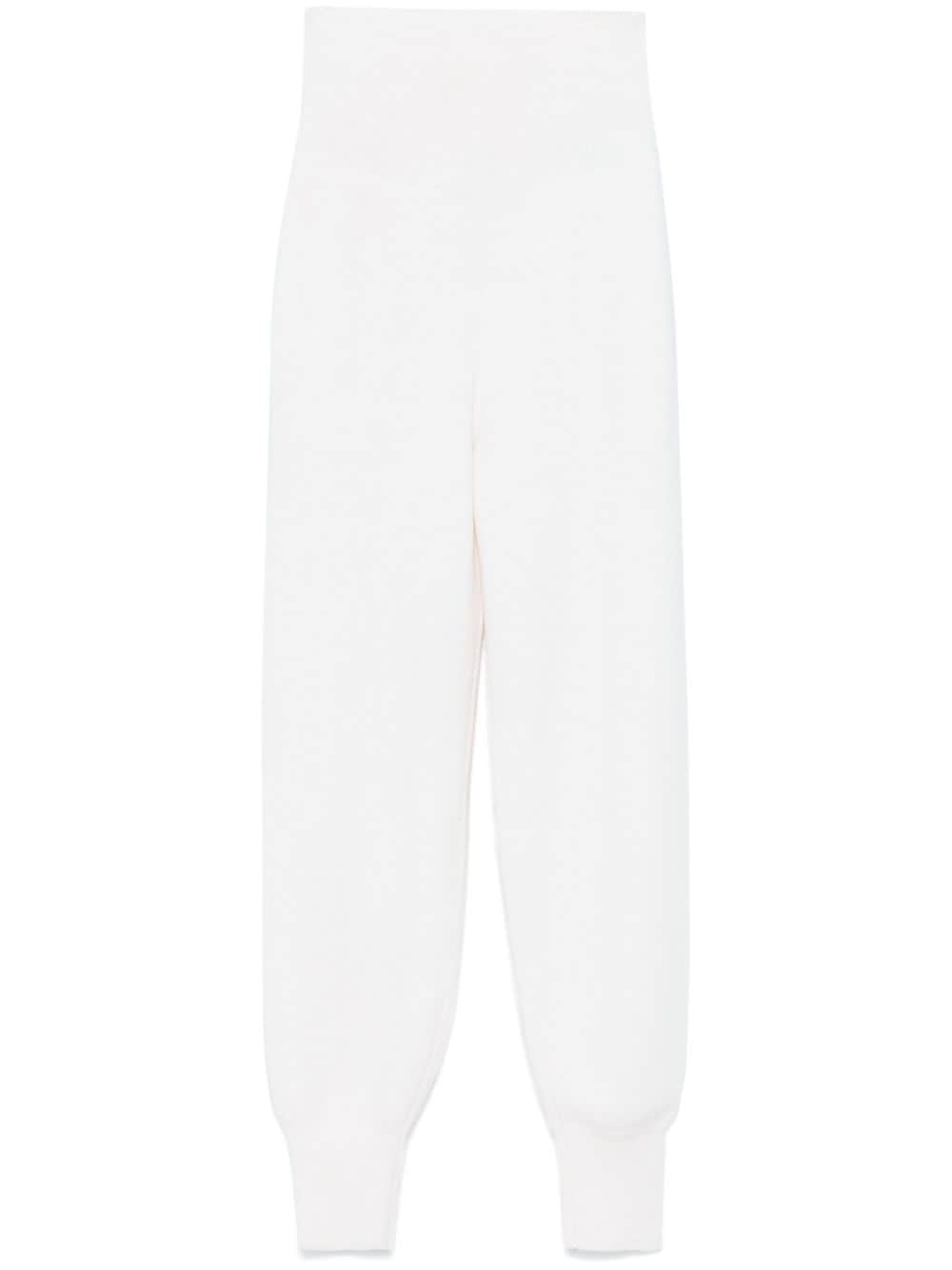 Knitted trousers - White
