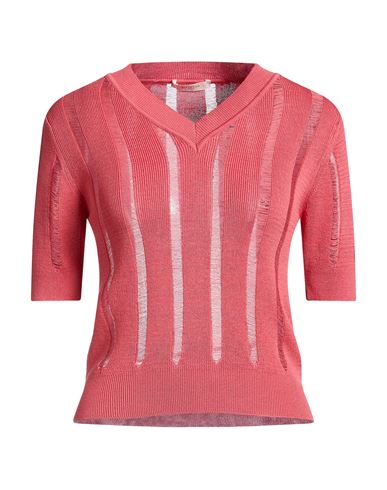 Woman Sweater Coral Size 8 Cotton