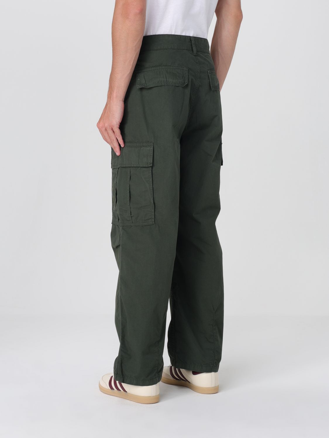 Pants Men color Green