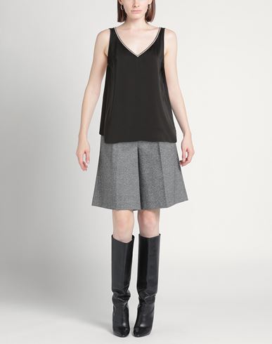 Woman Top Black Size 14 Polyester