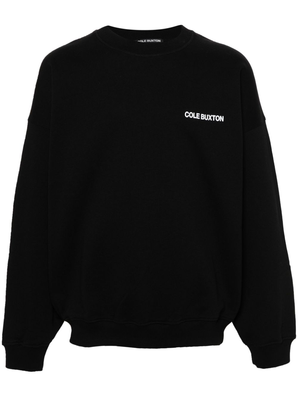 Logo-print cotton sweatshirt - Black