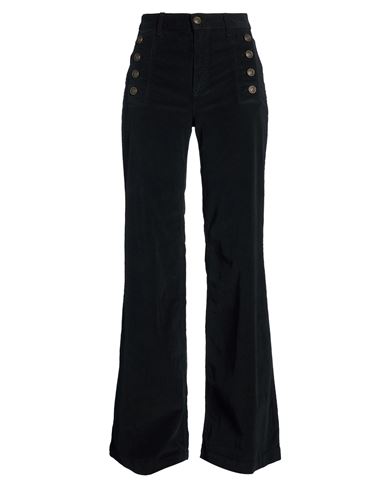 Woman Pants Black Size 12 Cotton, Elastane