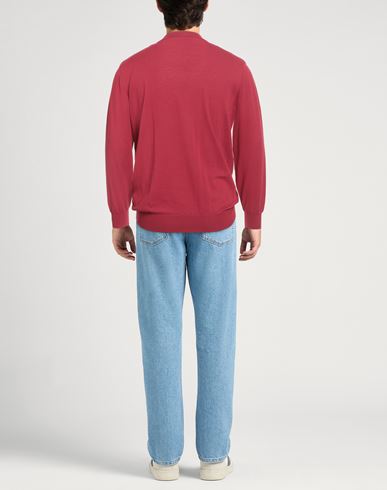 Man Sweater Brick Size 44 Cotton