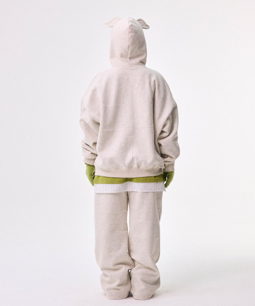 Check Layered Sweatshirt Olive