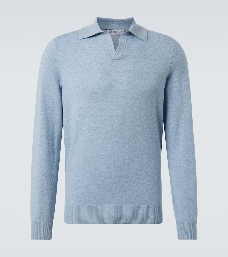 Cashmere polo sweater