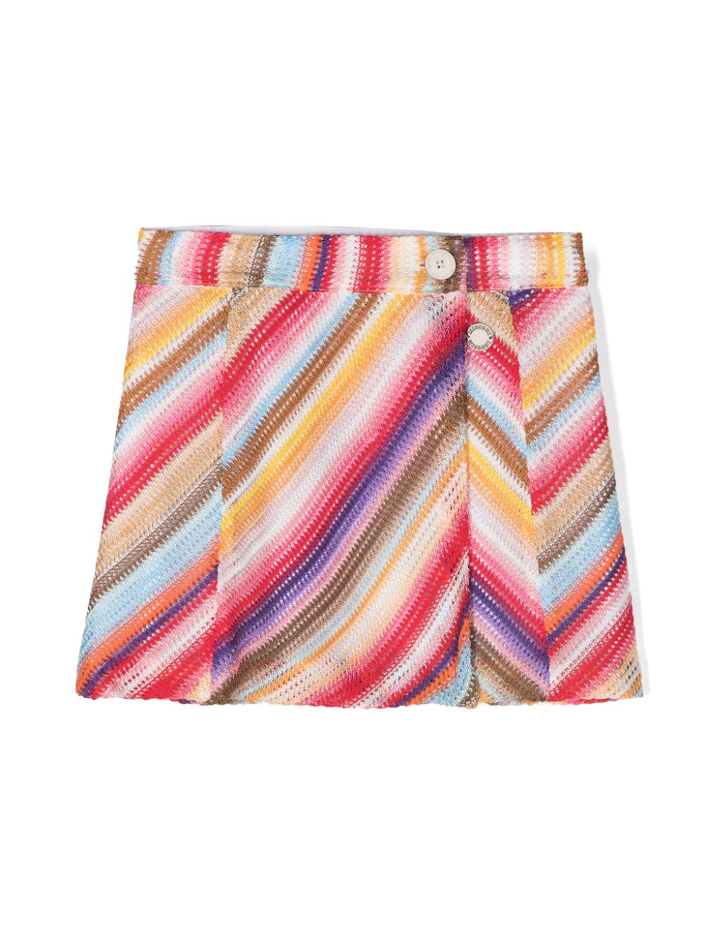 Zigzag wraparound skirt - Yellow