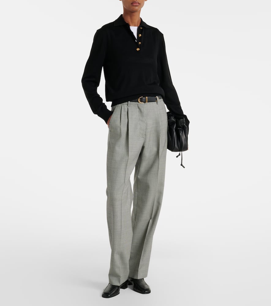 Blazé Milano Alegria silk and cotton polo sweater