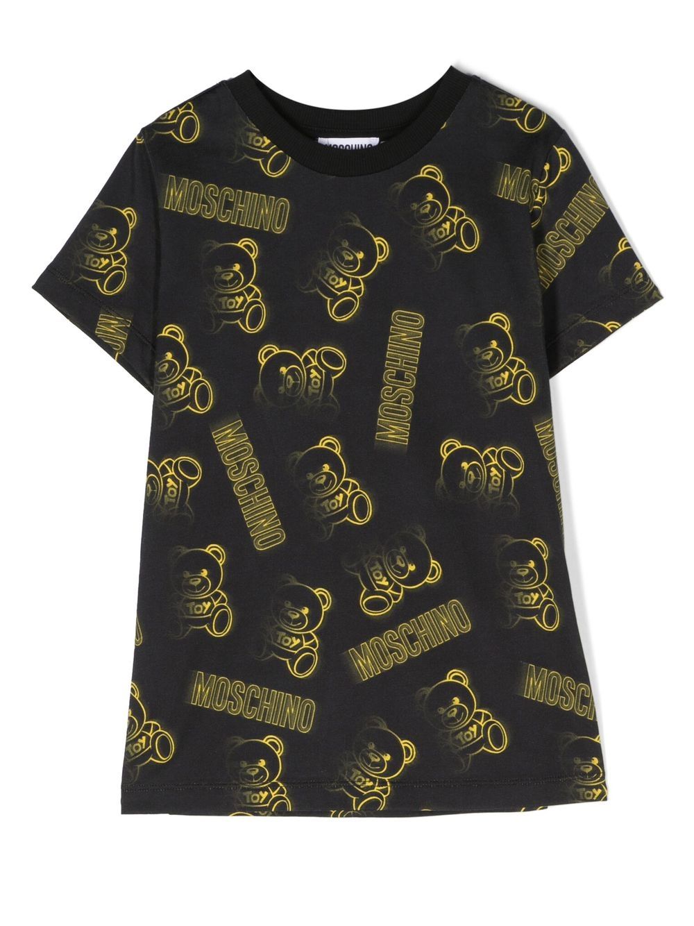 Teddy-print T-shirt - Black