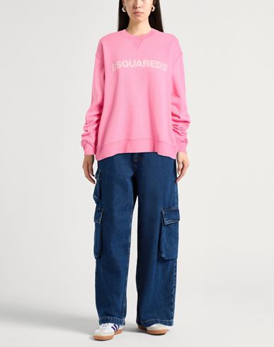 Woman Sweatshirt Pink Size XXS Cotton