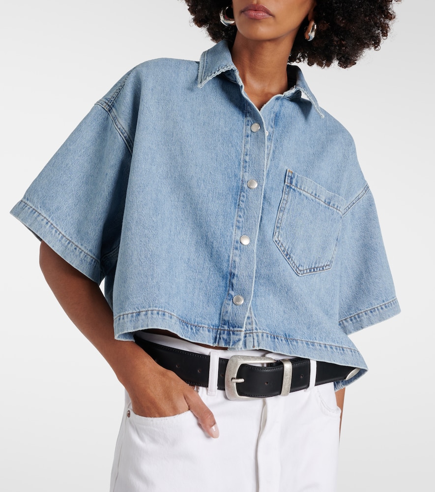 Rona Box cropped denim shirt