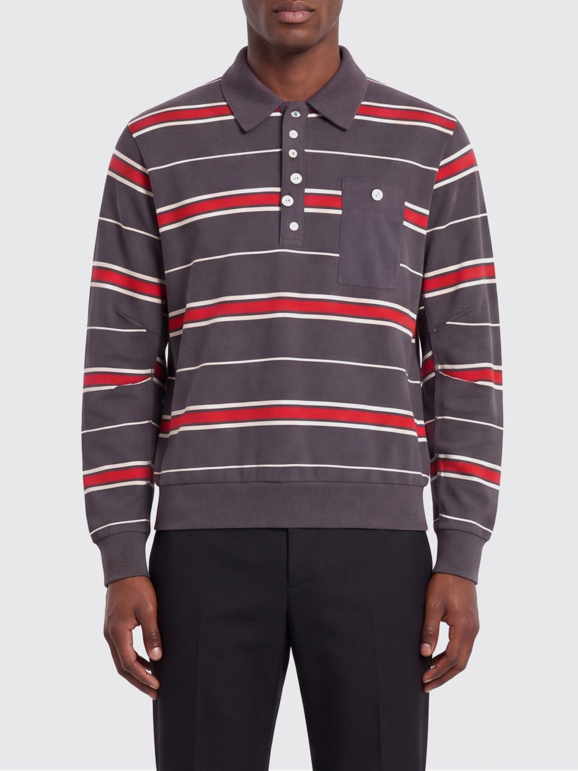 Polo Shirt Men color Grey