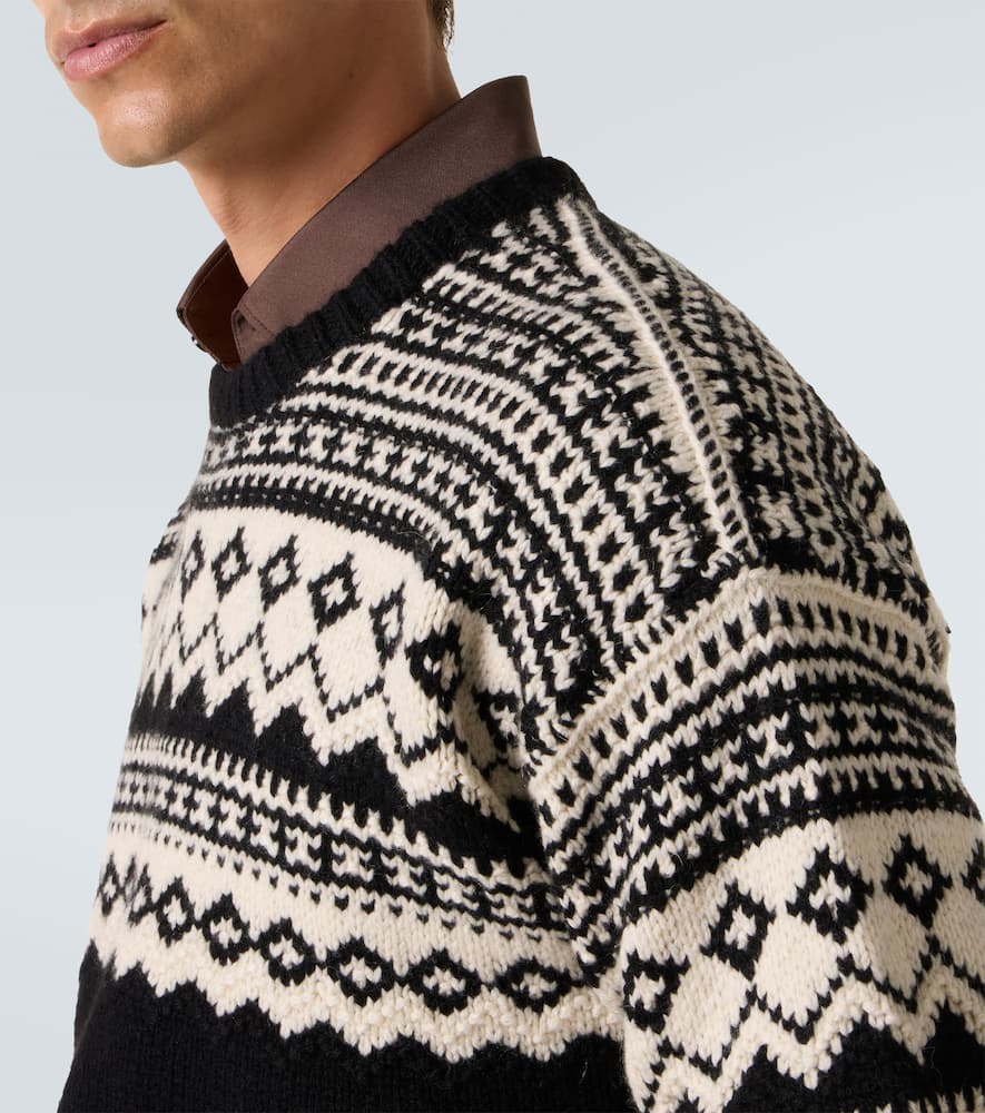Intarsia cashmere sweater