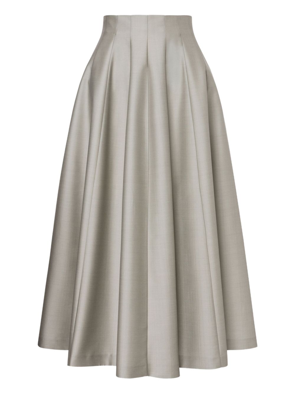 Pleated midi skirt - Grey