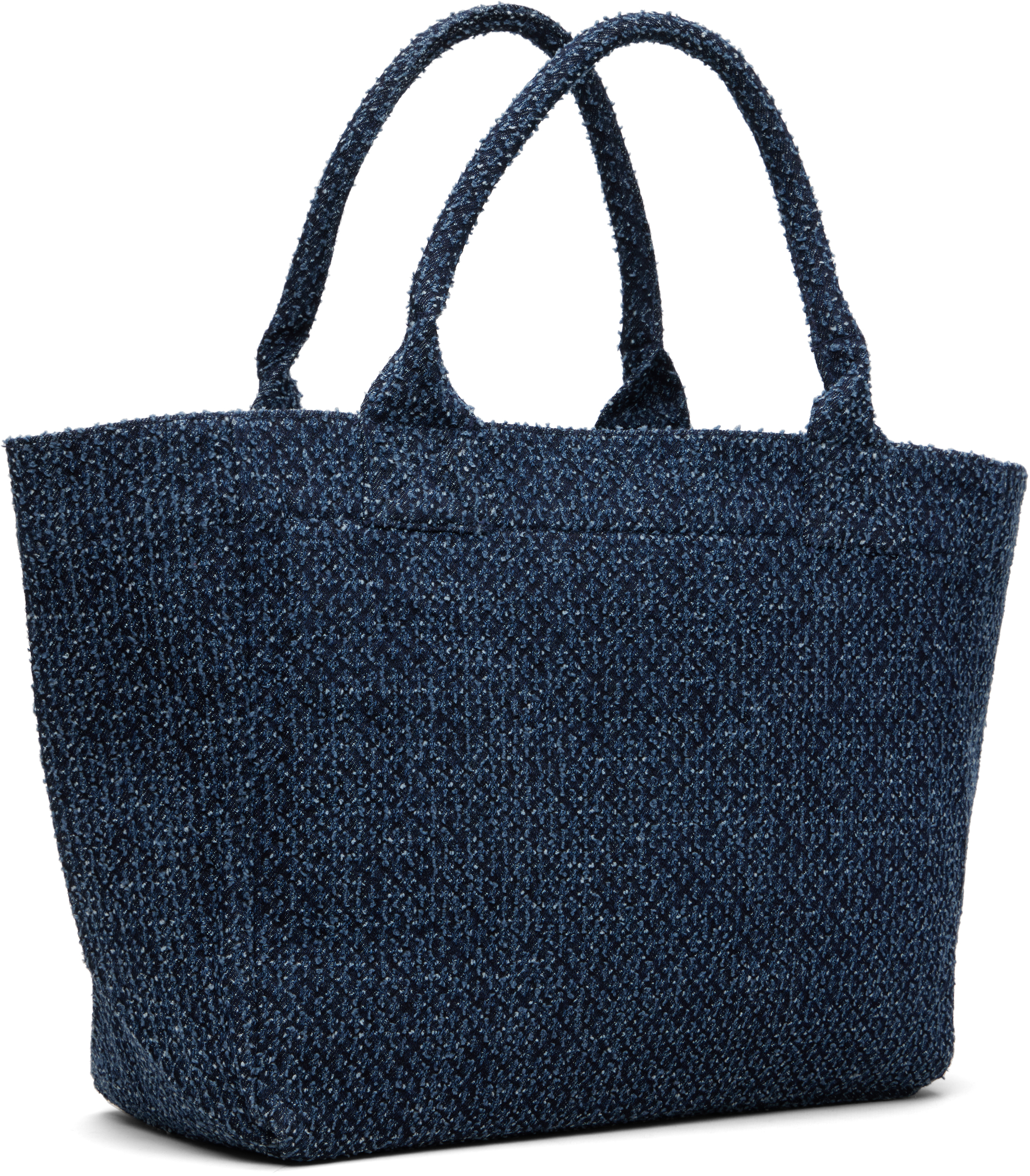 Navy Medium Trapeze Bear Denim Shopper Tote