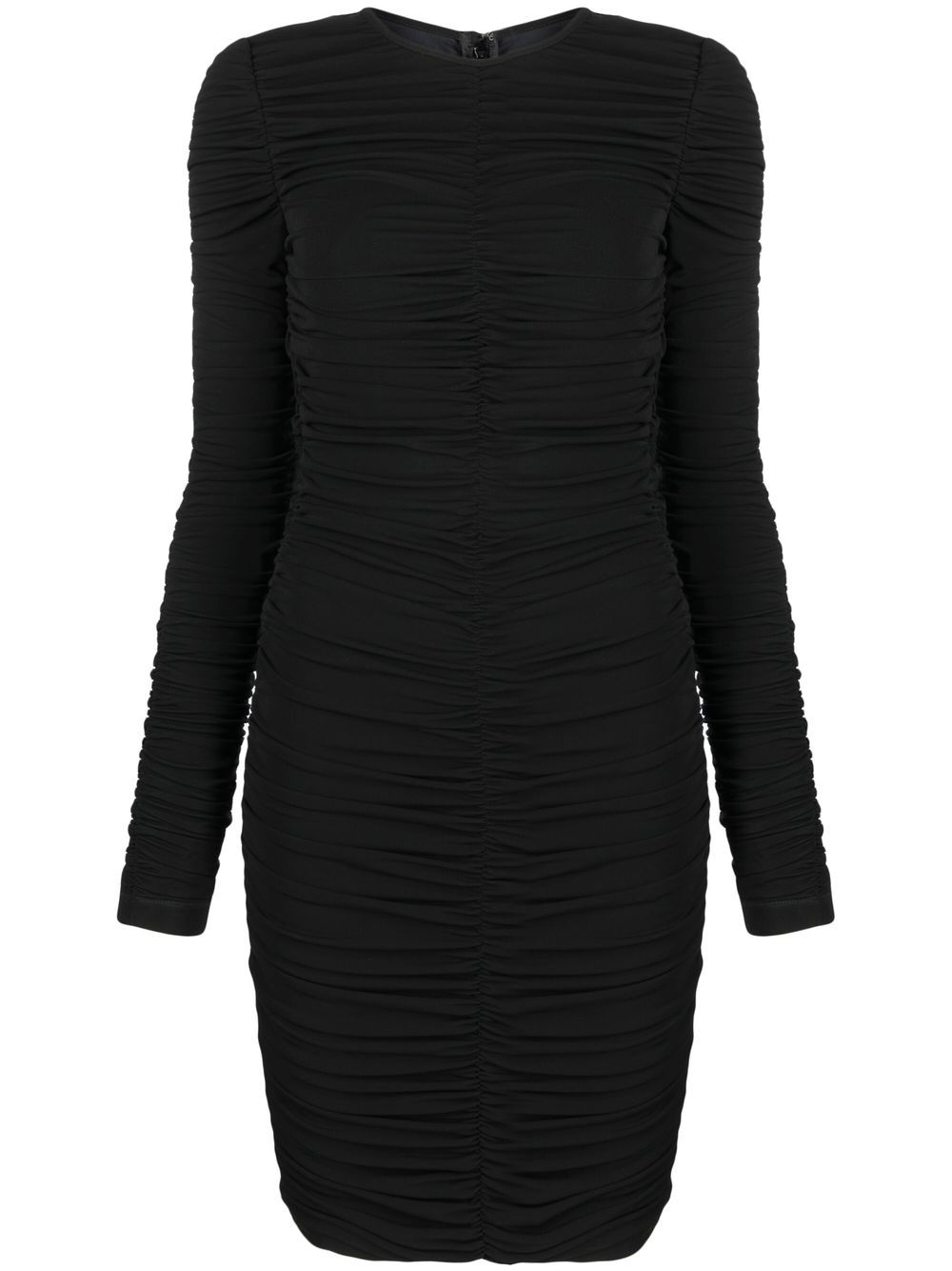 Ruched-effect dress - Black