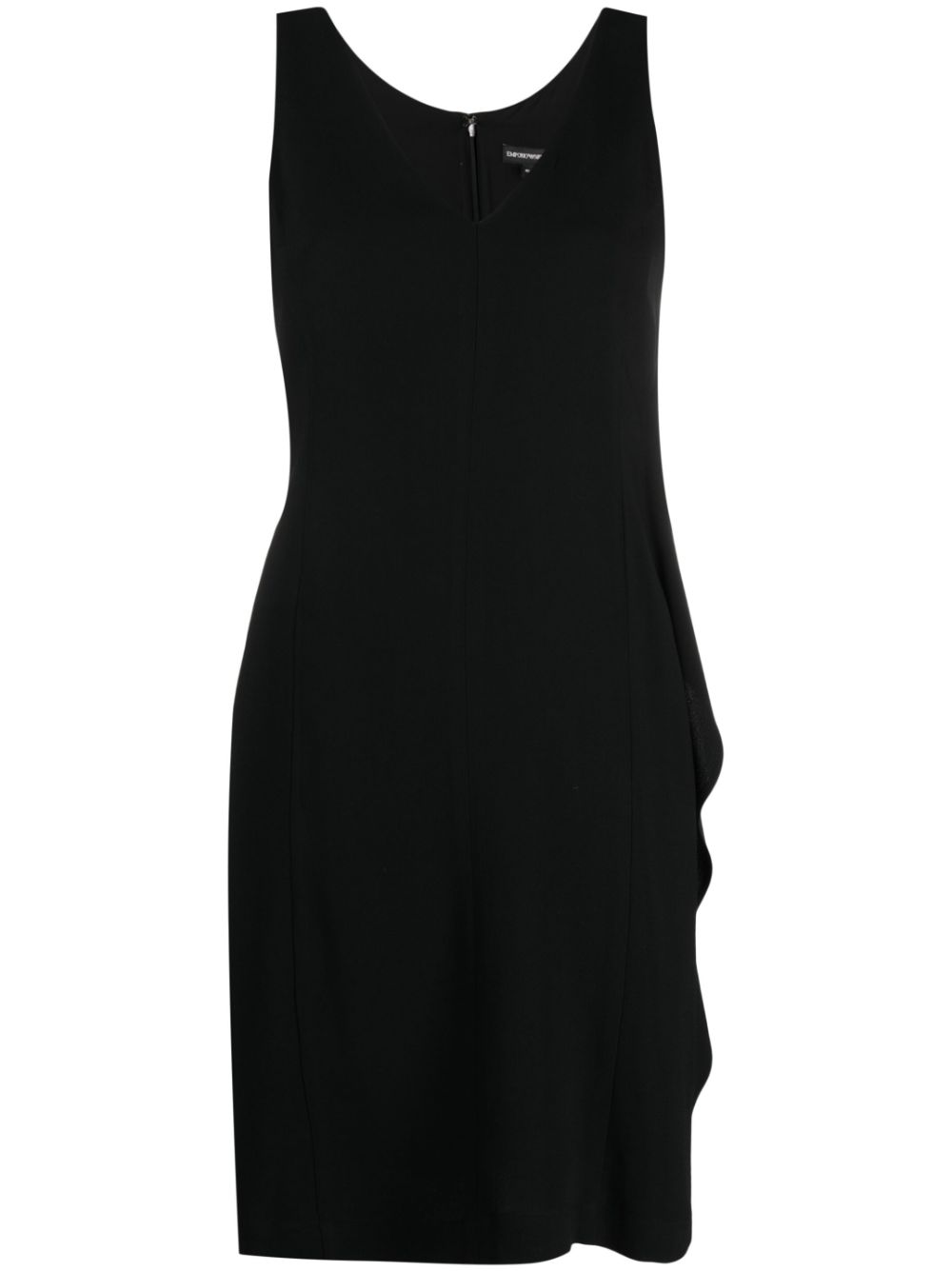 V-neck sleeveless dress - Black