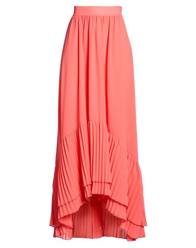 Woman Maxi skirt Coral Size 4 Polyester