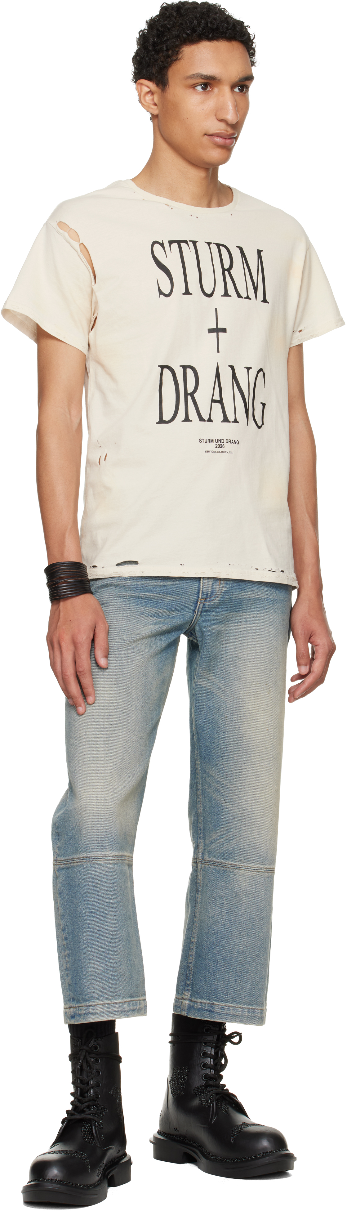 Blue Etteragic Denim Washed Jeans