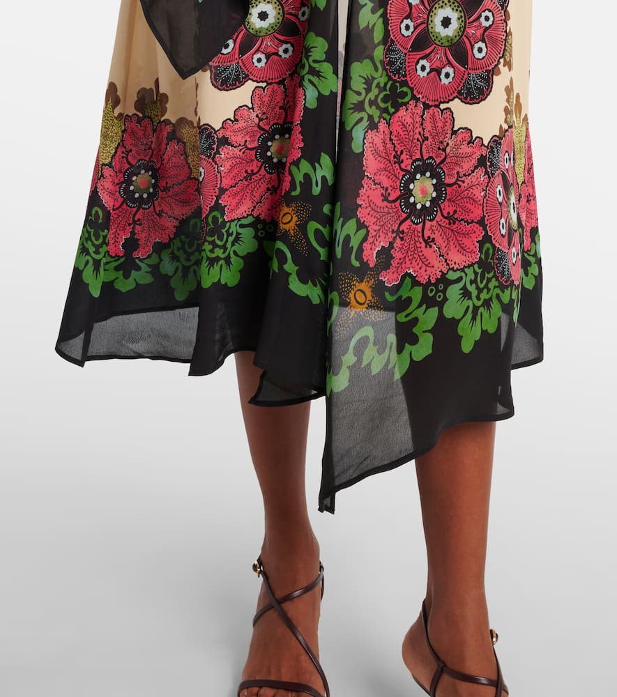 Karis floral midi dress