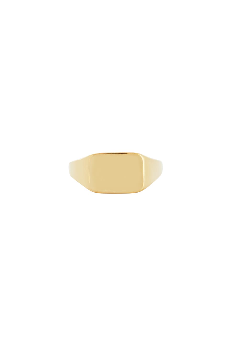 MEGA Signet Pinky Ring in 14k Gold Vermeil - Metallic Gold. 3 also