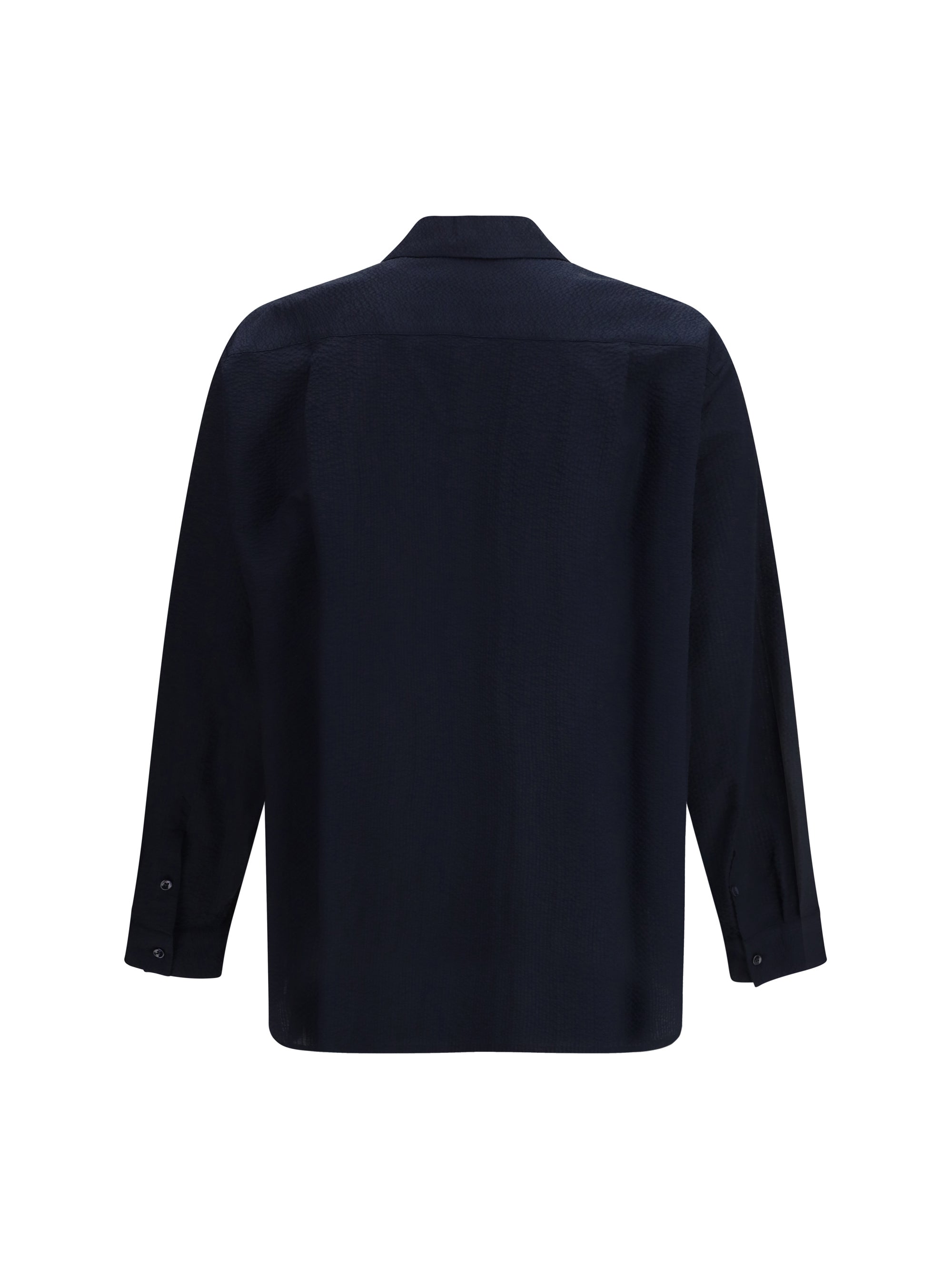 Cotton Shirt — Navy