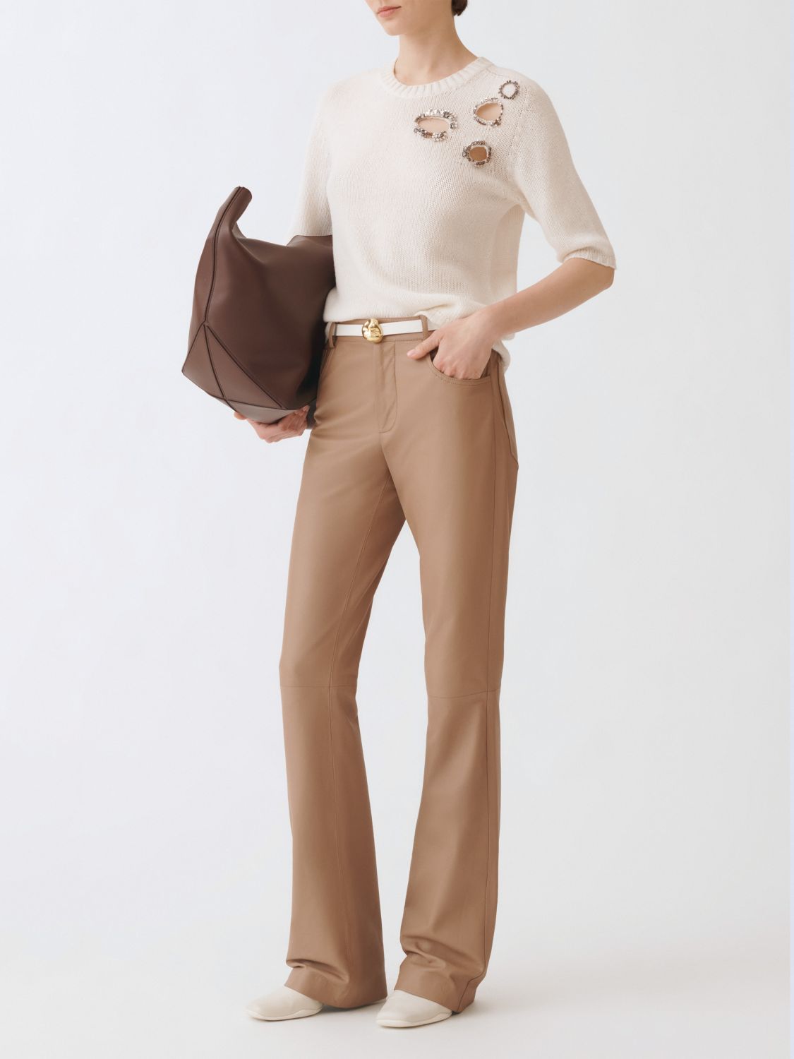 Pants Woman color Natural