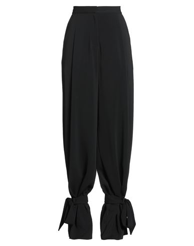 Mônot Woman Pants Black Size 14 Triacetate, Polyester