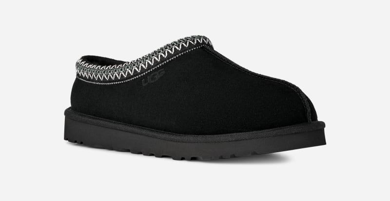 ® Men's Tasman II Sheepskin Slippers Clogs in Black