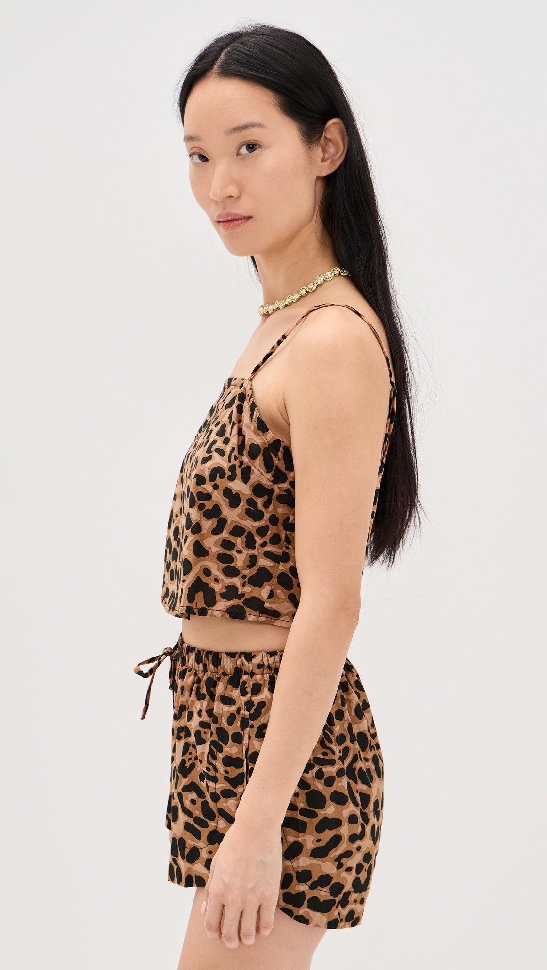 Fern Cami Leopard Cotton