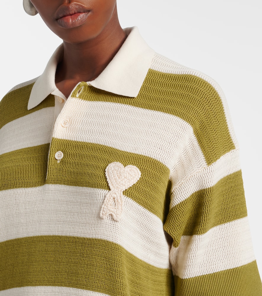Ami de Caur striped cotton polo dress