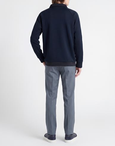 Man Sweatshirt Midnight blue Size L Polyester, Cotton