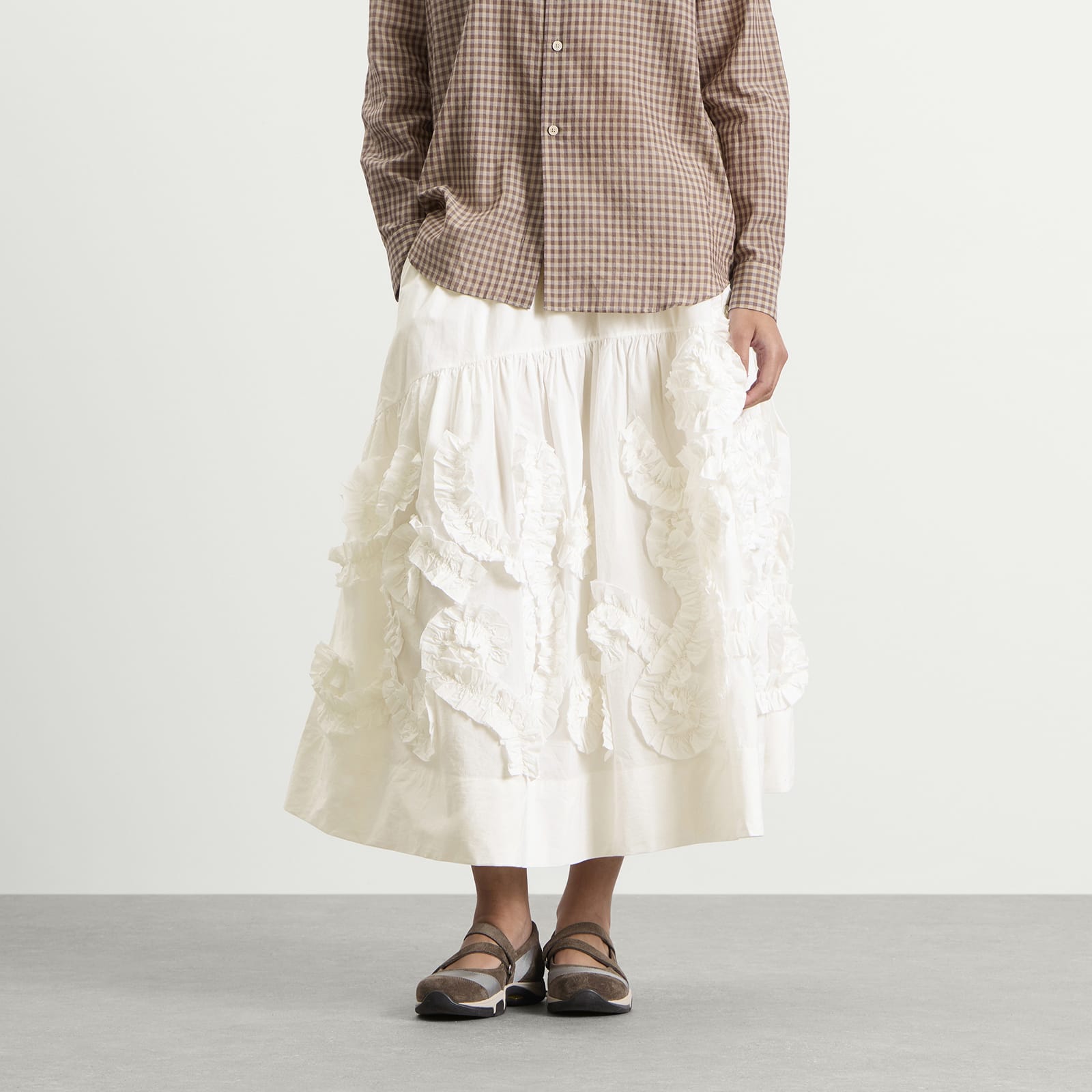 Women's Orbit Skirt Ecru Fossil