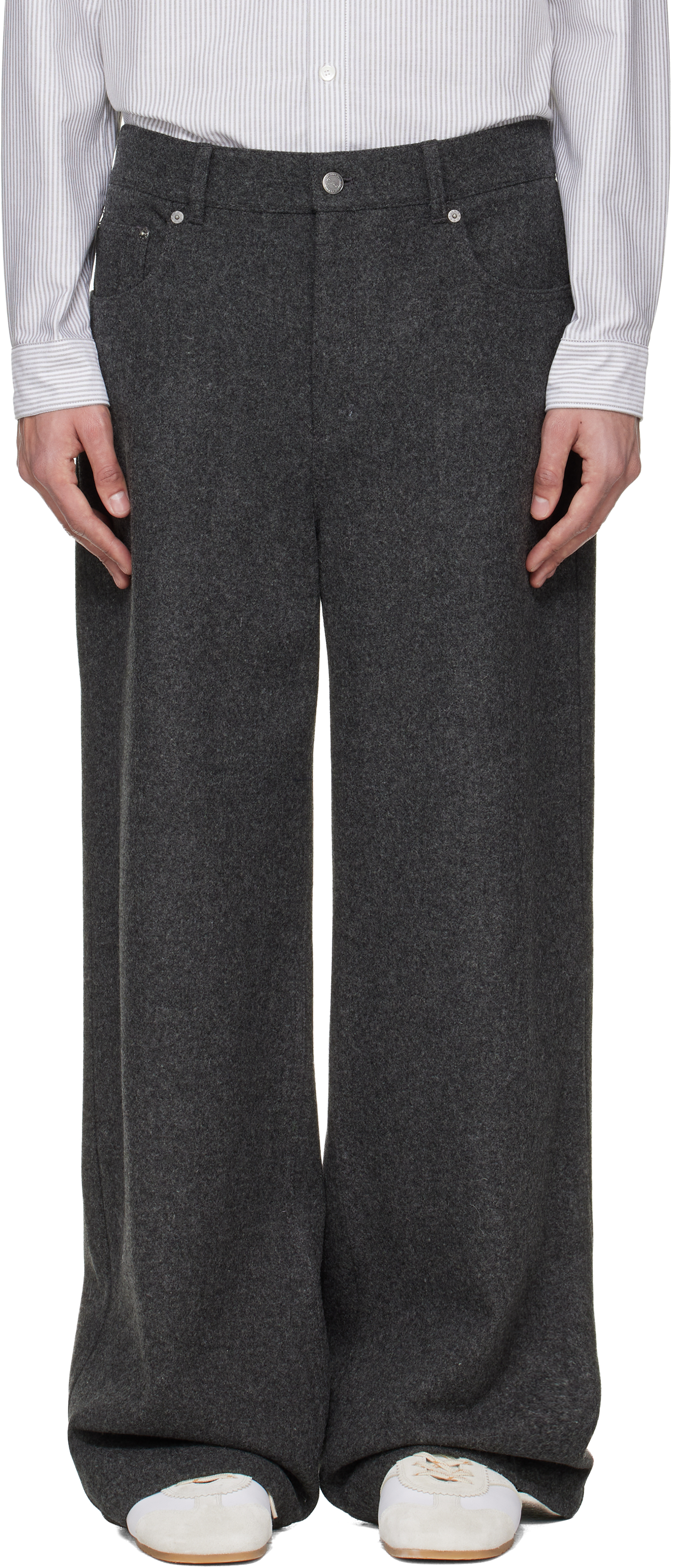 Gray Clyde Trousers