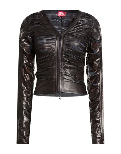 Woman Shirt Black Size XS Acetate, Elastane