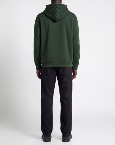 Man Sweatshirt Dark green Size M Cotton, Polyester